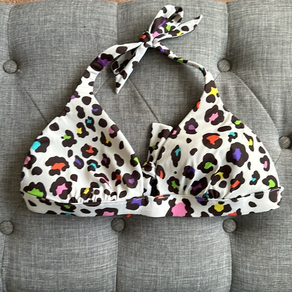 Multi Colored Leopard Print Bikini set Large - Picture 3 of 5